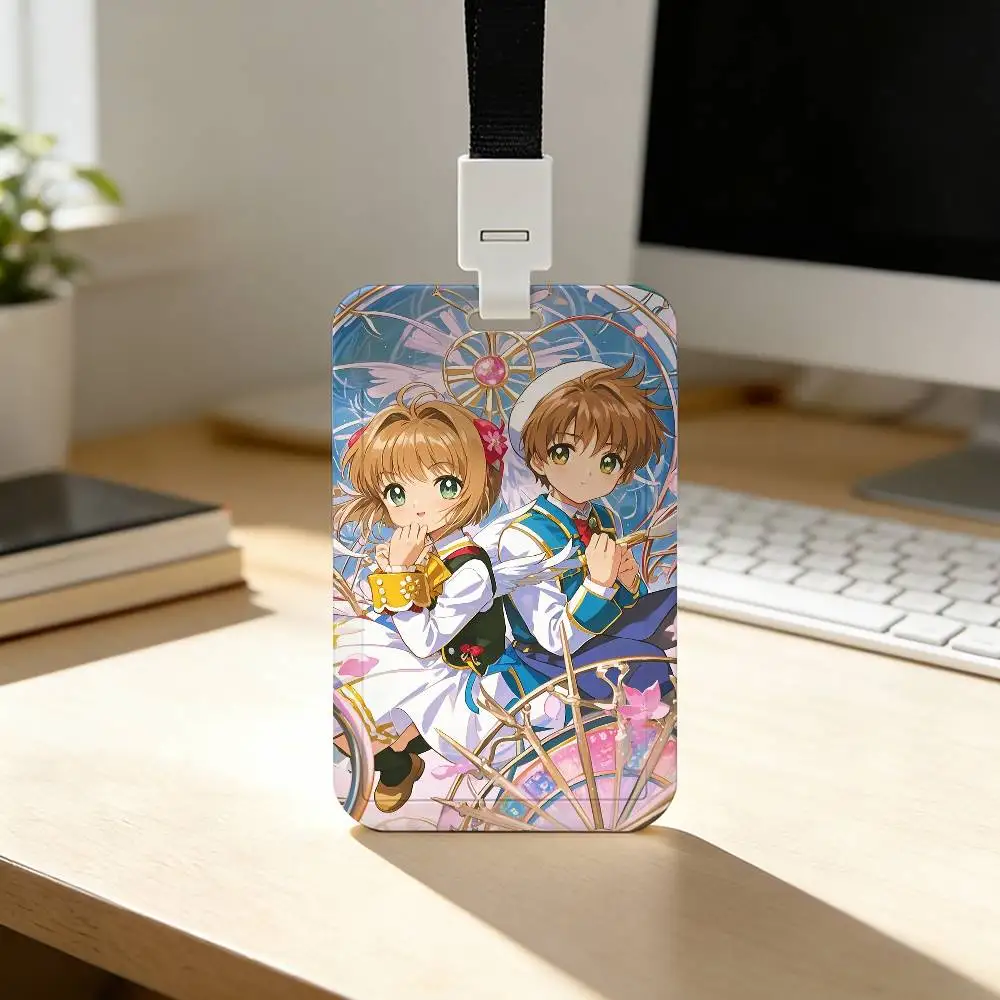 Schöner C-Cardcaptor Sakura Mädchen-Kartenhalter für Studenten, Campus-Essenskarten, öffentlichen Nahverkehr und U-Bahn – Detail 8
