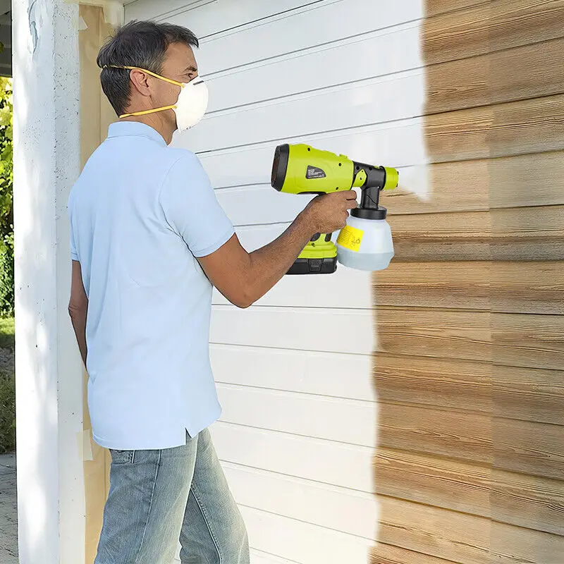 1000ml Cordless Electric Spray Gun Paint Sprayer Auto Furniture Steel Coating Ai