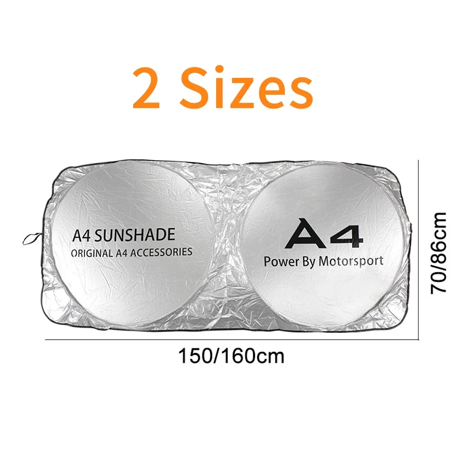 Auto Windshield Sunshade Cover Anti UV Car Accessories For Audi A3 8P S3 A4 B8 B6 A6 C5 Q3 Q5 R8 RS Q7 Q2 Q8 TTS S5 S6 S7 S8 windshield sunshade car sunshade windshield sun shade