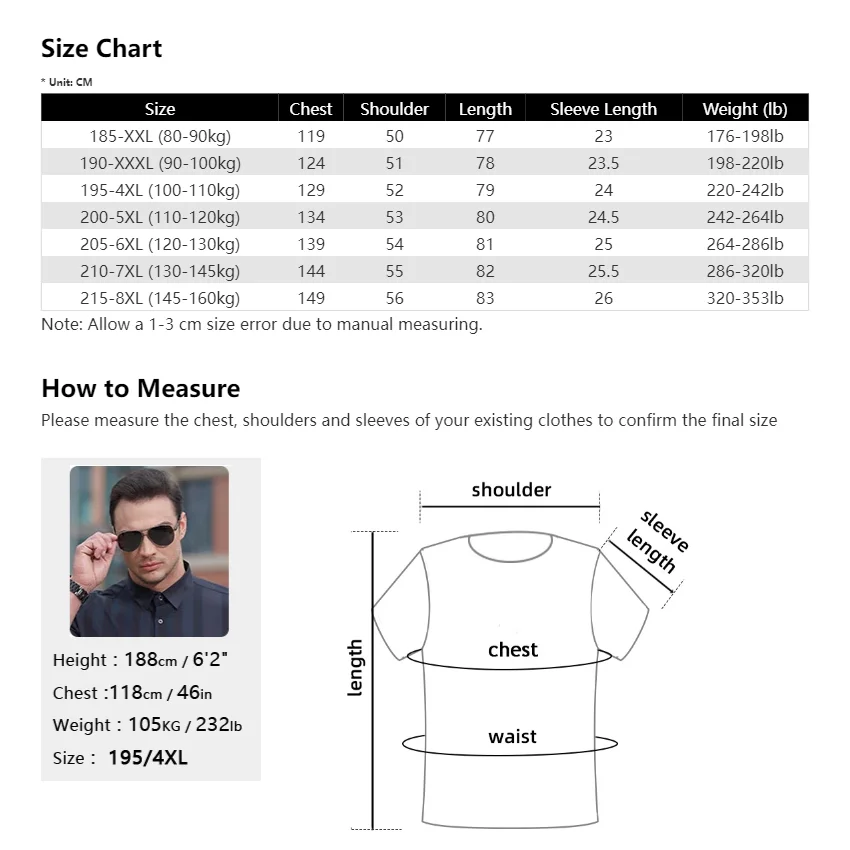 Men Shirt Plaid Dress 2023 Short Sleeve Summer Oversize 6XL 7XL 8XL Plus Size Formal Casual Designer Office High Quality 4