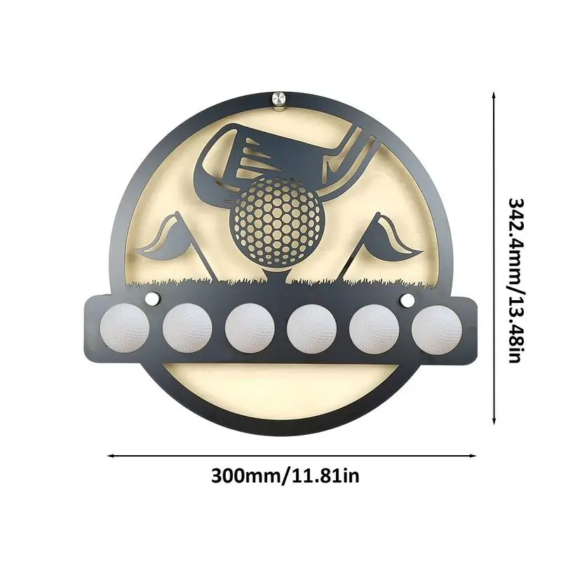 Metal Golf Wall Art Silhouette para Decoração de Casa, Housewarming Presente, Festa Ornamento