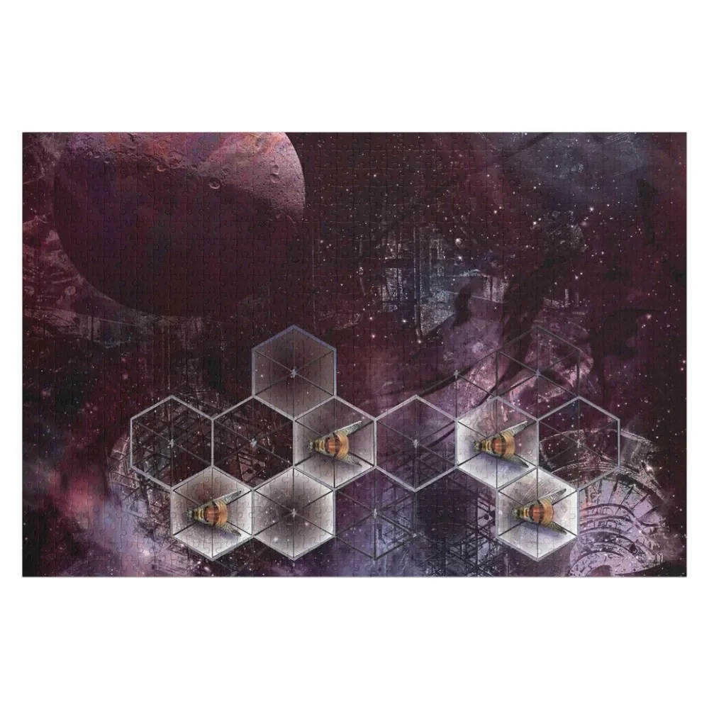 

Space Bees IV Jigsaw Puzzle Wood Photo Personalized Personalized Name Customized Gifts For Kids Puzzle