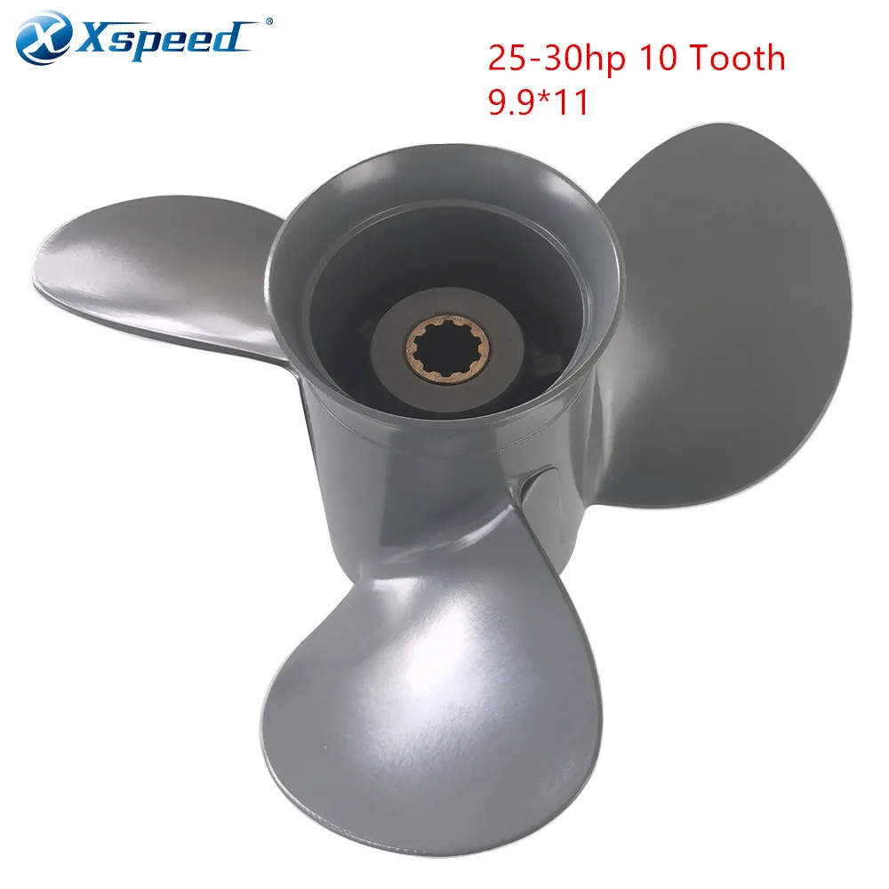

Xspeed Boat Marine Accessories Propeller 9 .9*11 Fit Honda Outboard Engines 25-30hp Aluminum 10 Tooth Spline