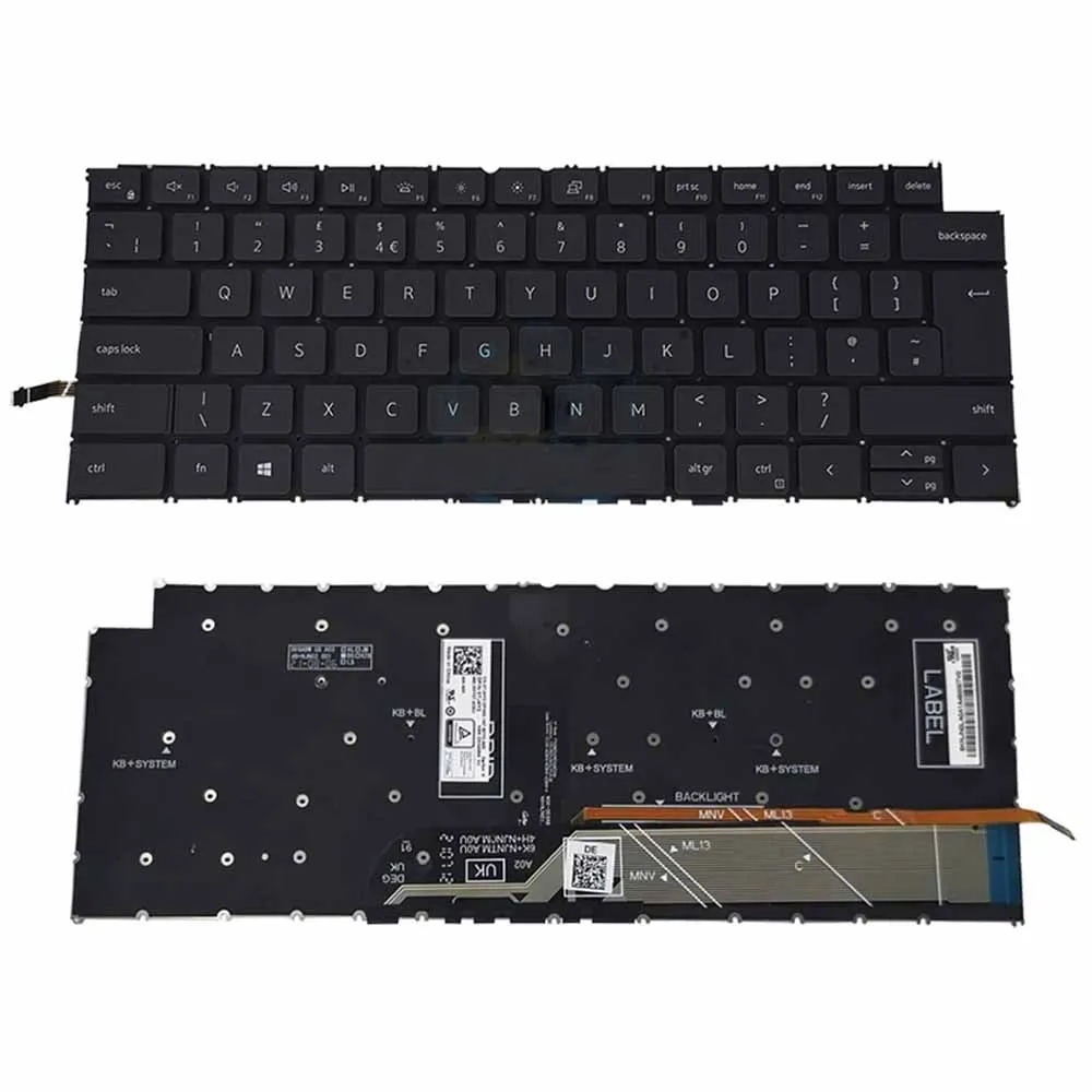 Tastiera Retroilluminata Uk Per Dell Inspiron 13 5310 5320 14 5410 5415 5418 5420 5425 7420 16 5620 5625 Latitude 3320 3420