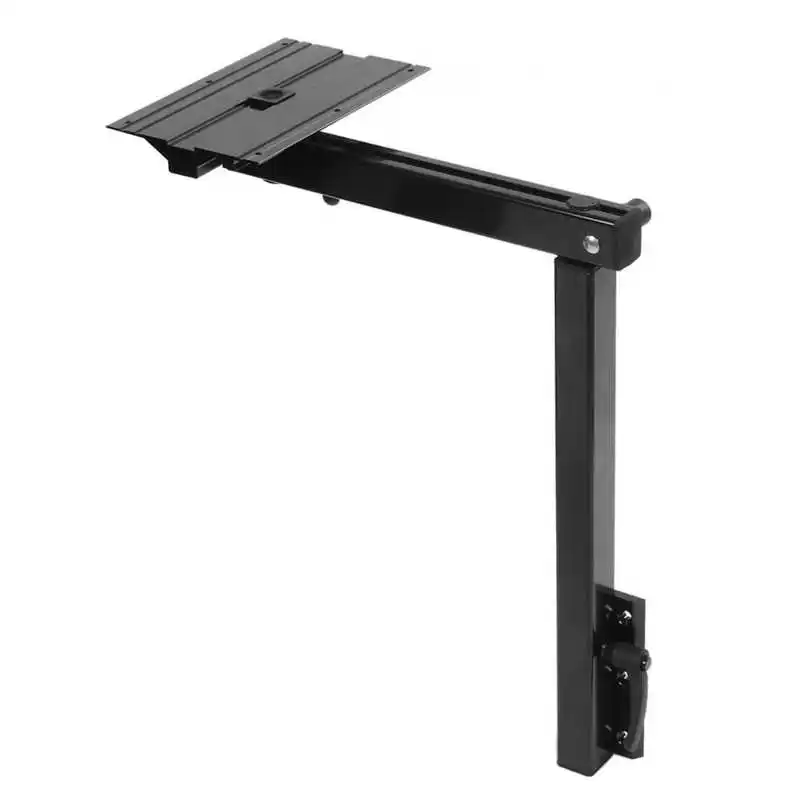 RV Adjustable Table Legs Black Heavy Duty Removable 360 Degree Rotation Oxidized Surface