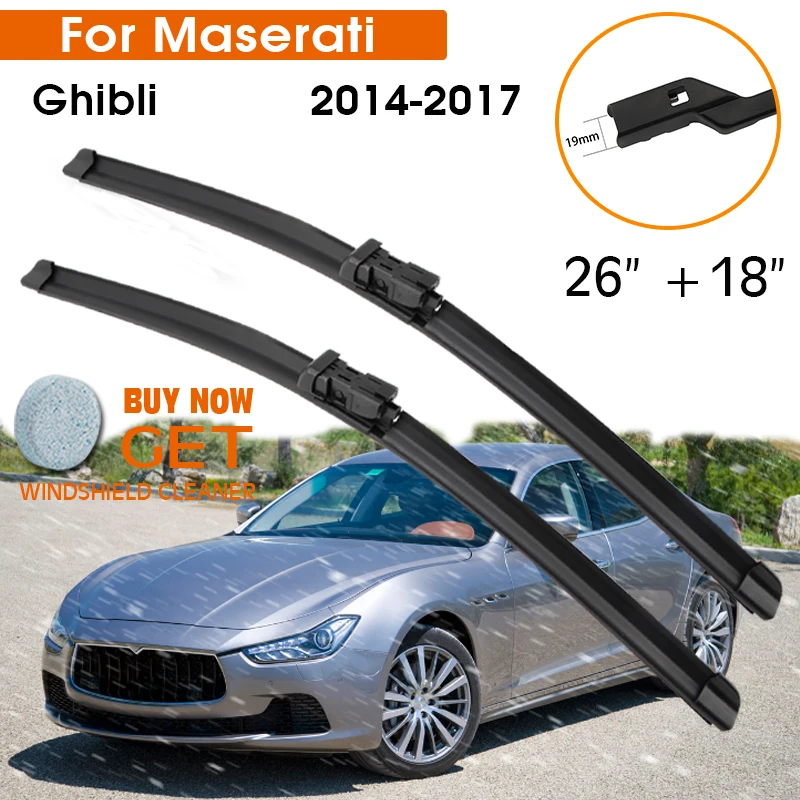 Car Wiper Blade For Maserati Ghibli 20142017 Windshield Rubber Silicon