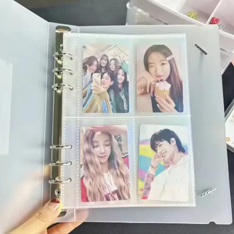 1-200Pcs Korea Card Sleeves HD Transparent Kpop Idol Card Protective Sleeve Photcards Protector Case Box For Popcorn Card Holder 4