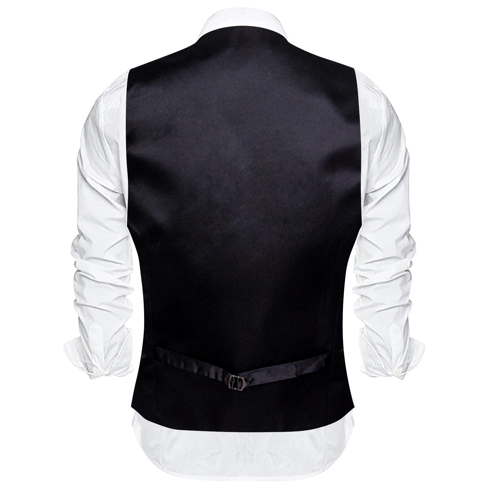 Silk Men Vest Tie Hanky Cufflinks Set dress vests