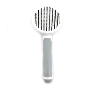 Self Cleaning Slicker Brush for Dog and Cat Removes Undercoat Tangled Hair Massages Particle Pet Comb Improves Circulation 5