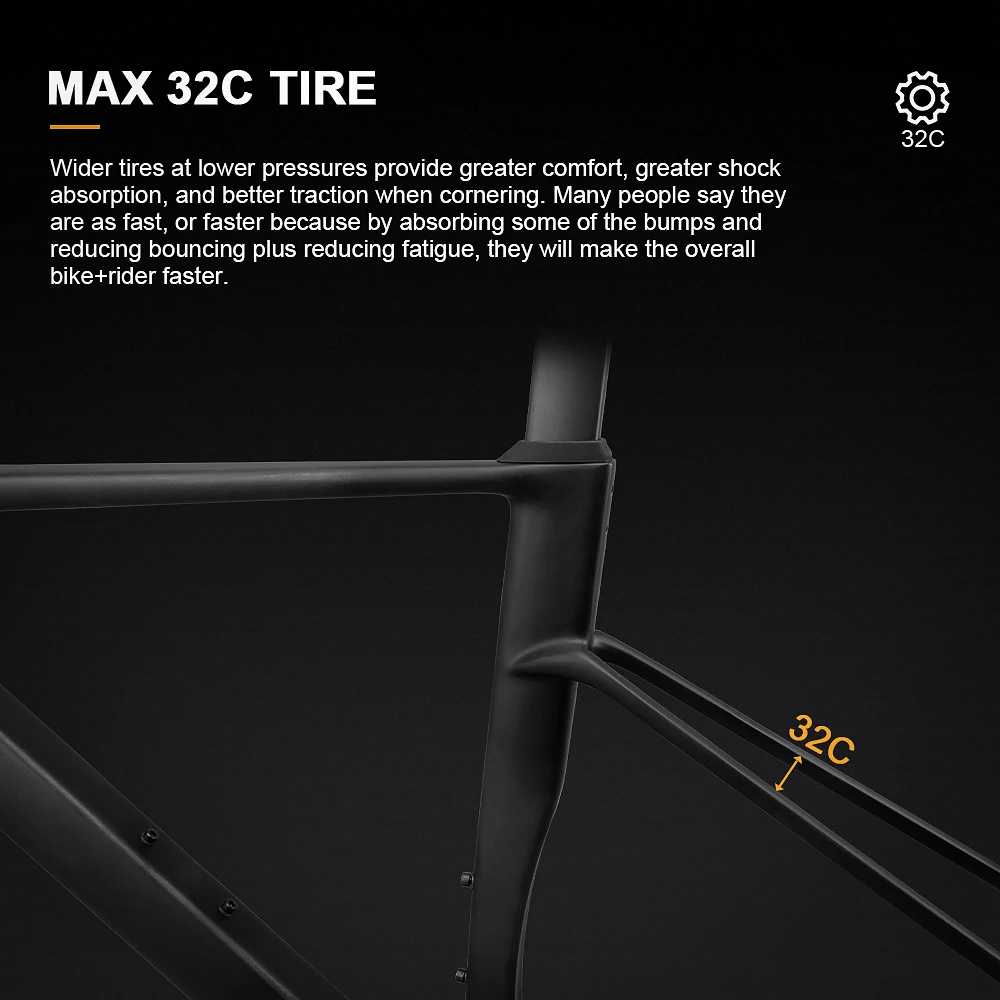 Carbon Fiber Bike Frame With Handlebar Disc Brake