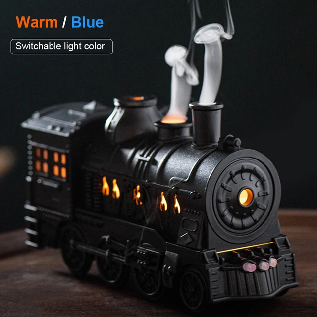 300ml Mini Train Shape Essential Oil Diffuser with Light Cool Mist Air Humidifier Aromatherapy Diffuser for Home Office Bedroom 4