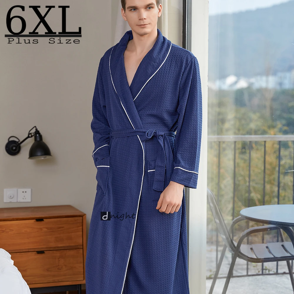 DUYHBAWRS Albornoz De Baño Para Hombre, Talla Grande