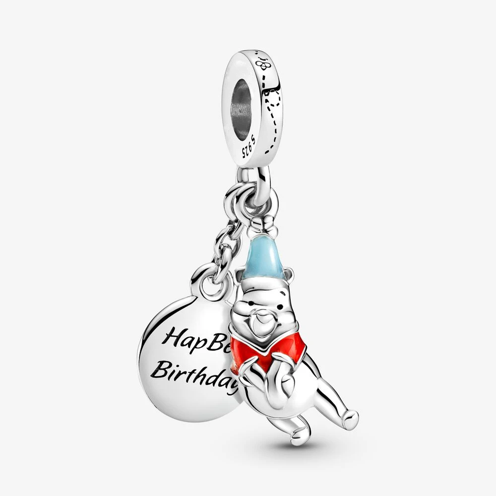 Fit Original Pandora Bracciali Charms Disney Winnie The Pooh Birthday Ciondola Charm Charm Jewelry Berloque