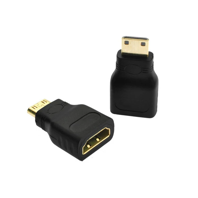 HD Mini Male HDMI compatible To Standard HDMI compatible Female Extension Adapter Female To Male F