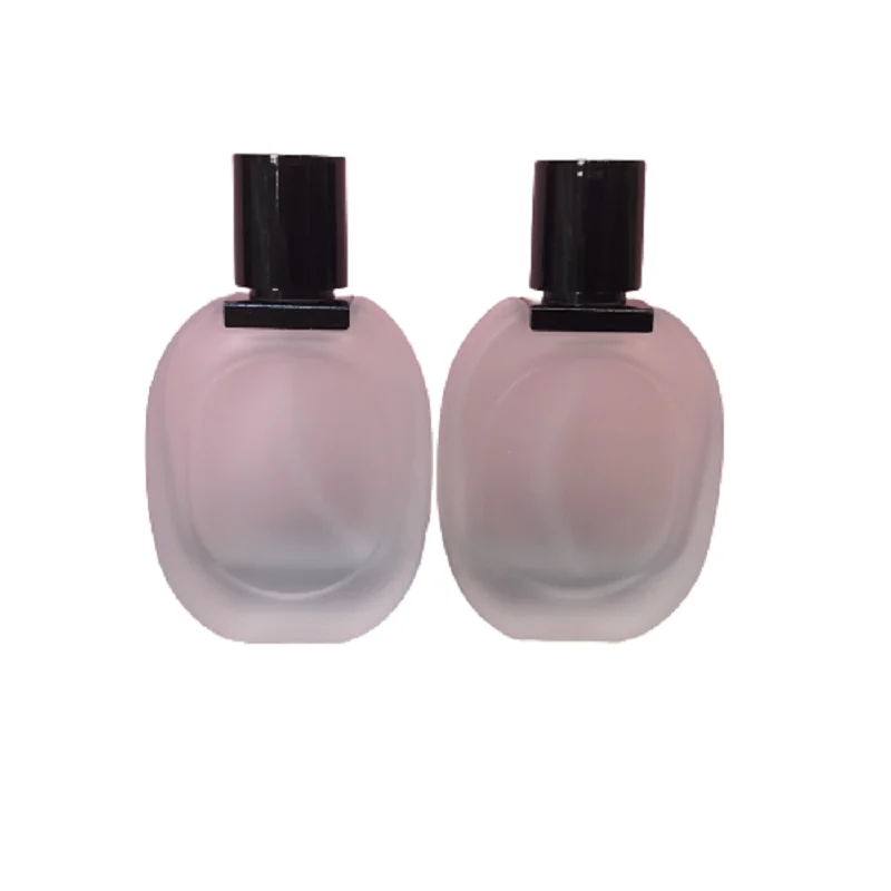 

30ml Perfume Atomizer Bottle 10Pcs Empty Frost Glass Refillable Black Lid 1oz Cosmetic Packaging Fragrance Mist Spray Bottles