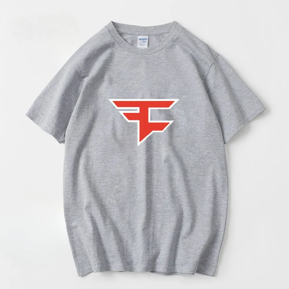Faze Clan Team Uniform CSGO Competition Short Sleeve Cotton Team Rain Game Cotton Crew Neck T-Shirt Large Size Loose Men's Top 2