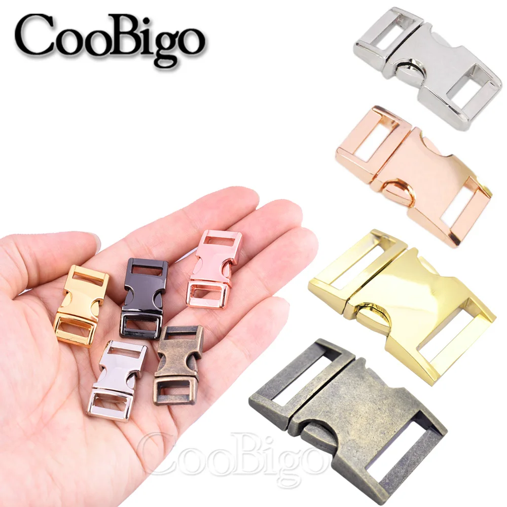 10pcs Metal Side Release Buckle Paracord Bracelet Clasp Outdoor Backpack Strap Belt Webbing DIY Accessories 10mm 15mm 20mm 25mm paracord accessories outdoor accessories paracord bracelet accessories side release buckles
