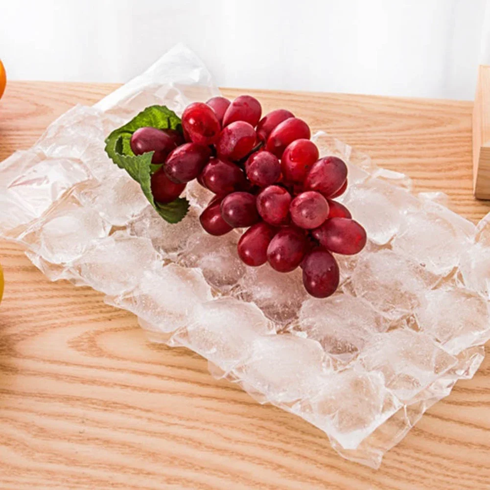 Description Picture 3 of item10pcs/pack Ice Cube Mold Disposable Self-Sealing Ice Cube Bags Transparent Faster Freezing Ice-making Mold Bag Kitchen Gadgets
