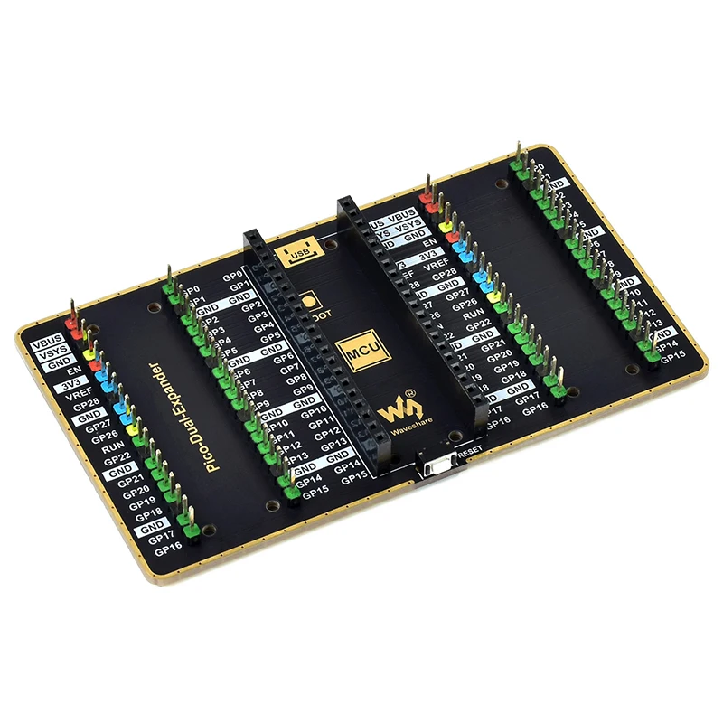 Raspberry Pi Pico Dual Gpio Expander 2 Set Di Intestazioni Maschili Interfaccia Standard Scheda Di Espansione Esterna Per Raspberry Pi Pico