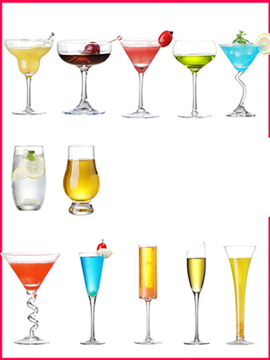 Cocktail Glass Cup with Drinking Bar, Beer, Juice, Whiskey, Boron Martini, Night Club, Halloween Party, Wedding