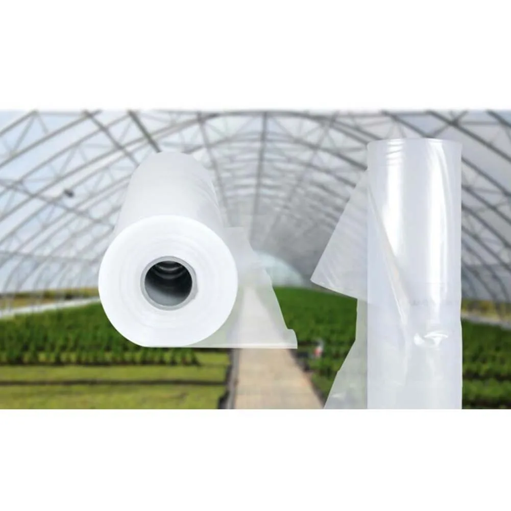 Clear Polythene Plastic Sheeting Garden DIY Material Cover Greenhouse Roof
