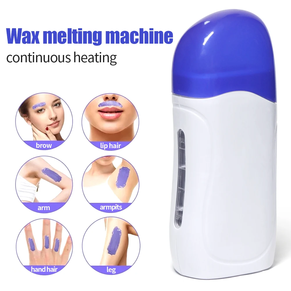 YIKOOLIN Wax Heater Roll On Roll on Wax Hair Removal ​Roller Waxing Portable ​Wax Heater Machine for Women & Men 5