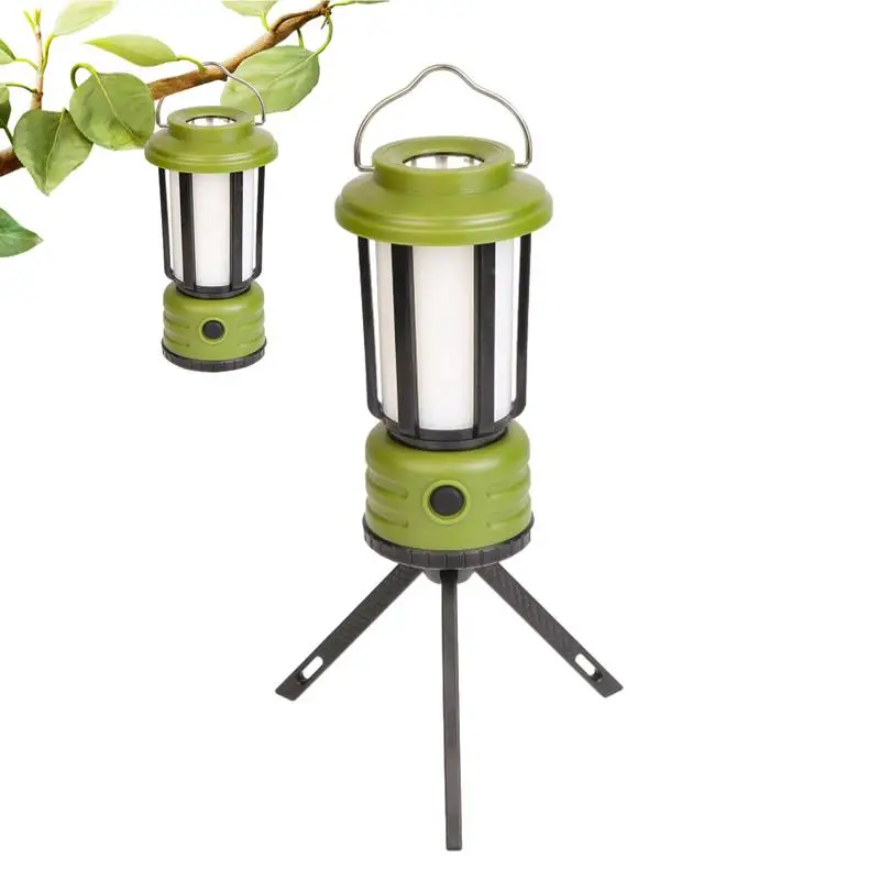 

Portable Camping light With Tripod Rechargeable LED Electric Camping Lantern Camp Tent Light Atmosphere Lamp Camping Accessories