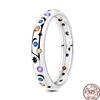Bagues en argent Sterling 2025 originales pour femmes, couronne à nœud papillon, cœur d'amour, mauvais œil, bijoux d'anniversaire, cadeau d'anniversaire, 925