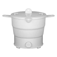 Folding Silicone  Kettle Travel Water Heating Boiler Noodles Soup Pot Food Cooker Hotpot Cooking Skillet 1