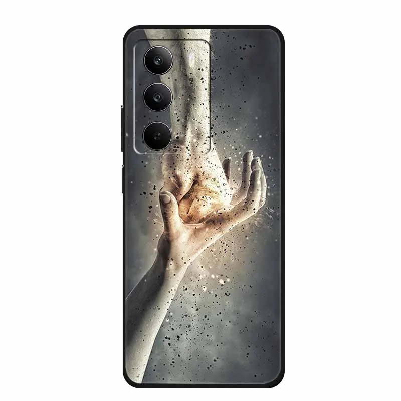 Fashion Black Silicone Soft Phone Case - Protective Back Cover