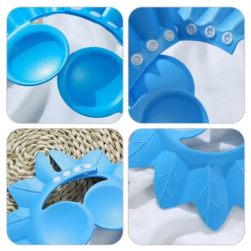 Baby Shower Cap for Washing Hair Bath Visor for Kids Adjustable Visor Hat Soft Washing Guard for Eye and Ear Protection for Kids