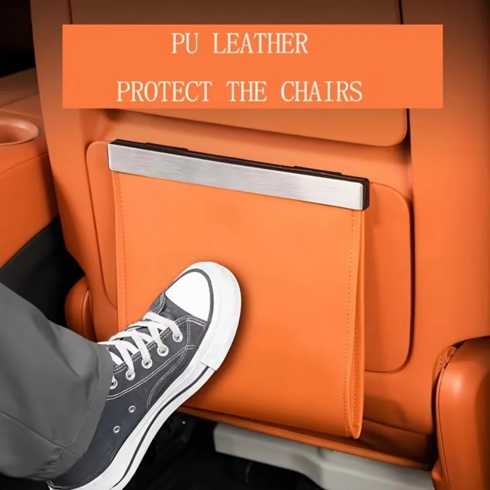Car Garbage Bag Seat Backrest Magnetic Adsorption Storage Bag Leather Waterproof Trash Can Car Space Saving Hanging Garbage Bin