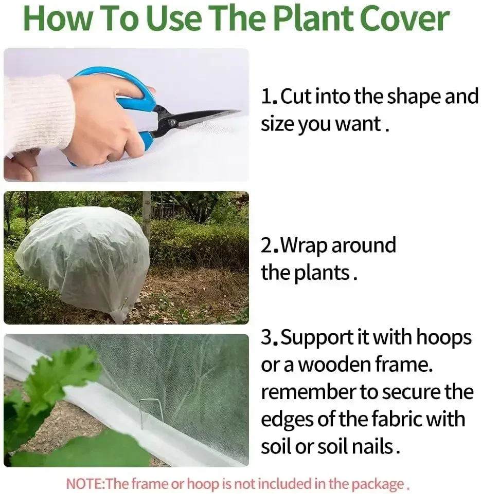 DIY Plant Covers for Winter Freeze Protection - 0.95oz Gardening Blanket