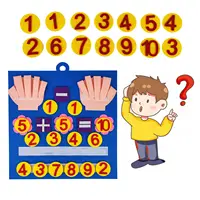 Kids Montessori Toys Felt Finger Numbers Math Toy Counting Early Learning Intelligence Develop for Toddler Teaching Aid Child 1