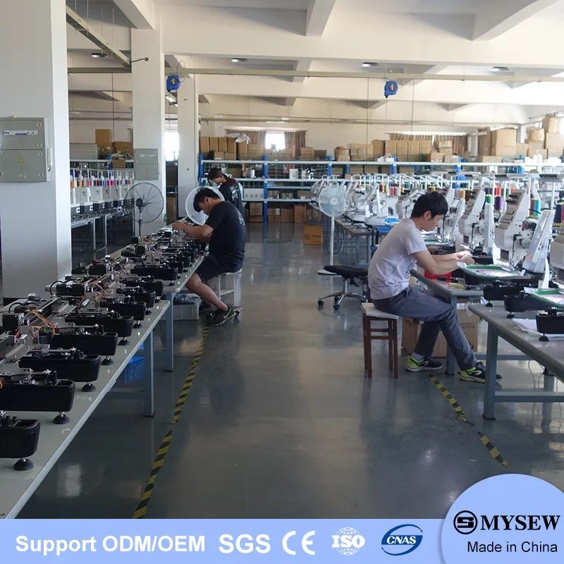 MYSEW MBC1201 자동 산업용 단일 헤드 15 바늘 고속 컴퓨터화 전문 의류 모자 자수 기계