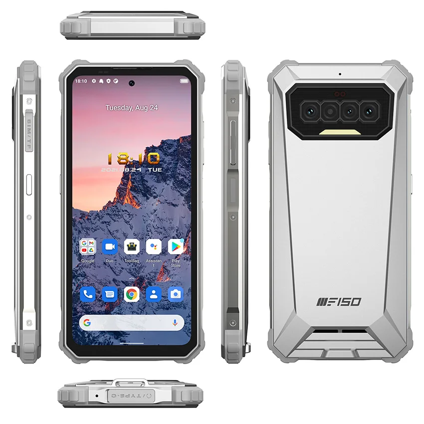 F150 R2022 Rugged Smartphone 8GB+128GB 6.78" FHD Andriod11 8300mAh Octa Core Mobile Phone 64MP Camera Cell Phone Dual SIM 4G NFC best gaming cellphones Android Phones