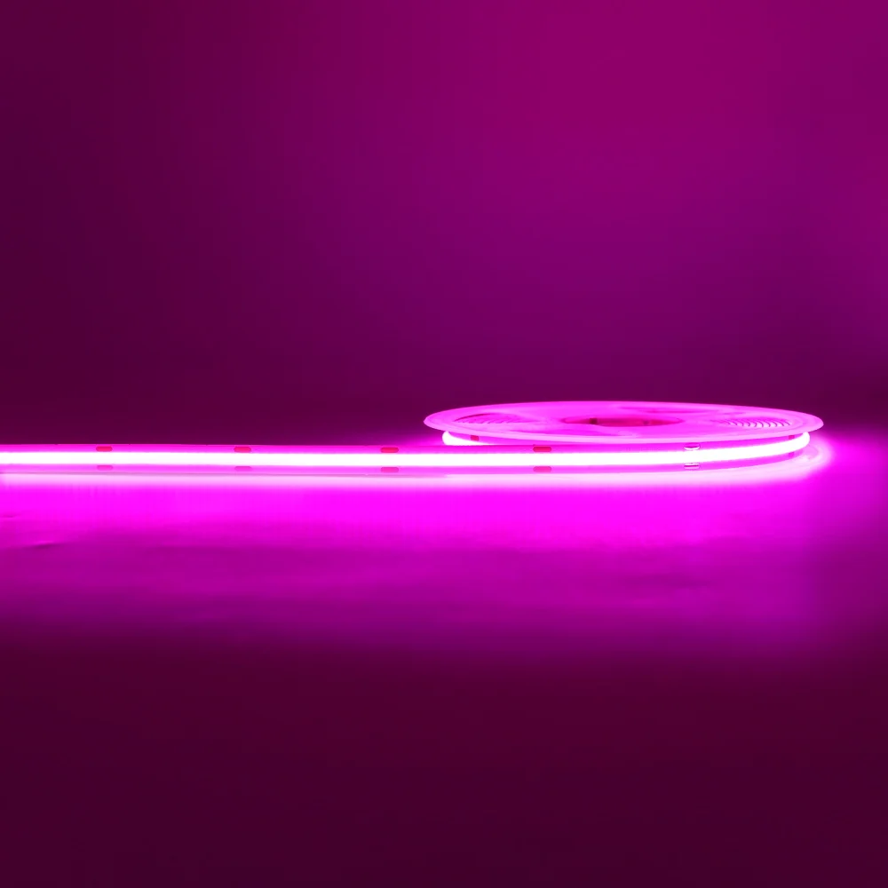 ตัวเลือกสินค้า COB LED Strip Light ตกแต่ง 3-10 มม. สีฟ้า เขียว แดง เหลือง หลายโทนแสง