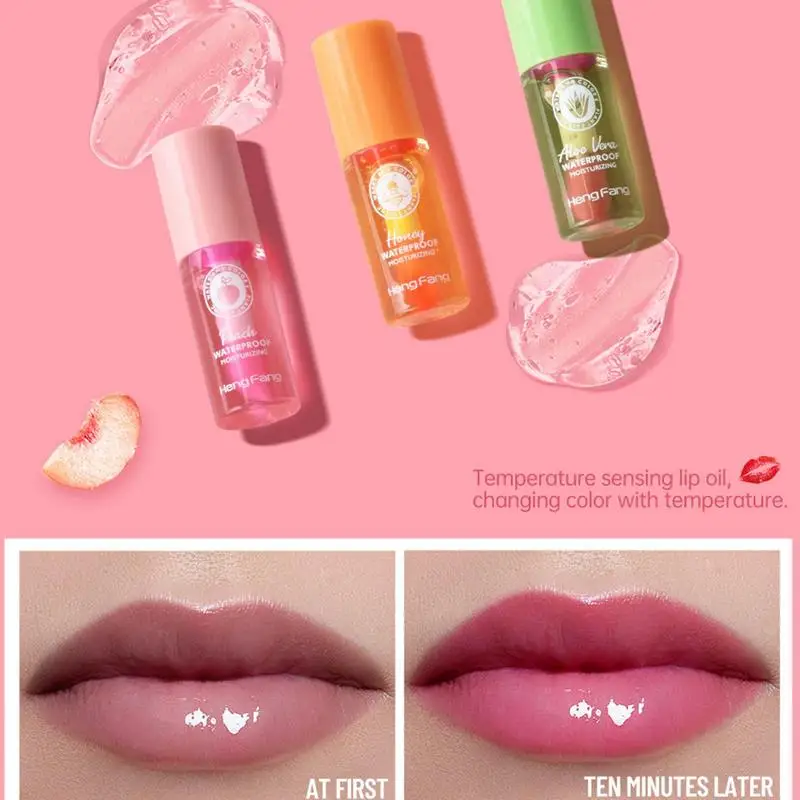 Lipstick Ph Color Changing Color Change Lip Stain Nourishing Glitter Lip Gloss Moisturizing Gloss Gift For Girls Women