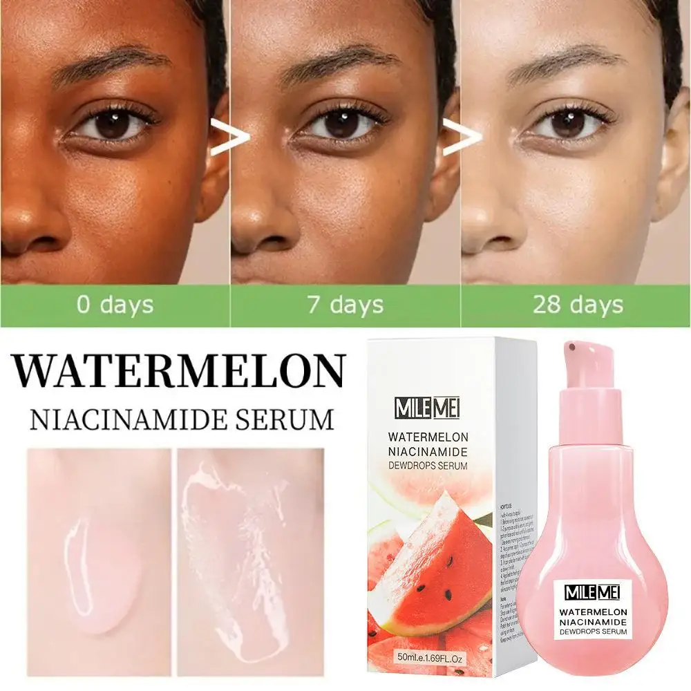 

Watermelon Nicotinamide Dew Drops Serum Hydrating Face Serum 50ml for Skin Care Glow Facial Serum with Hyaluronic Acid