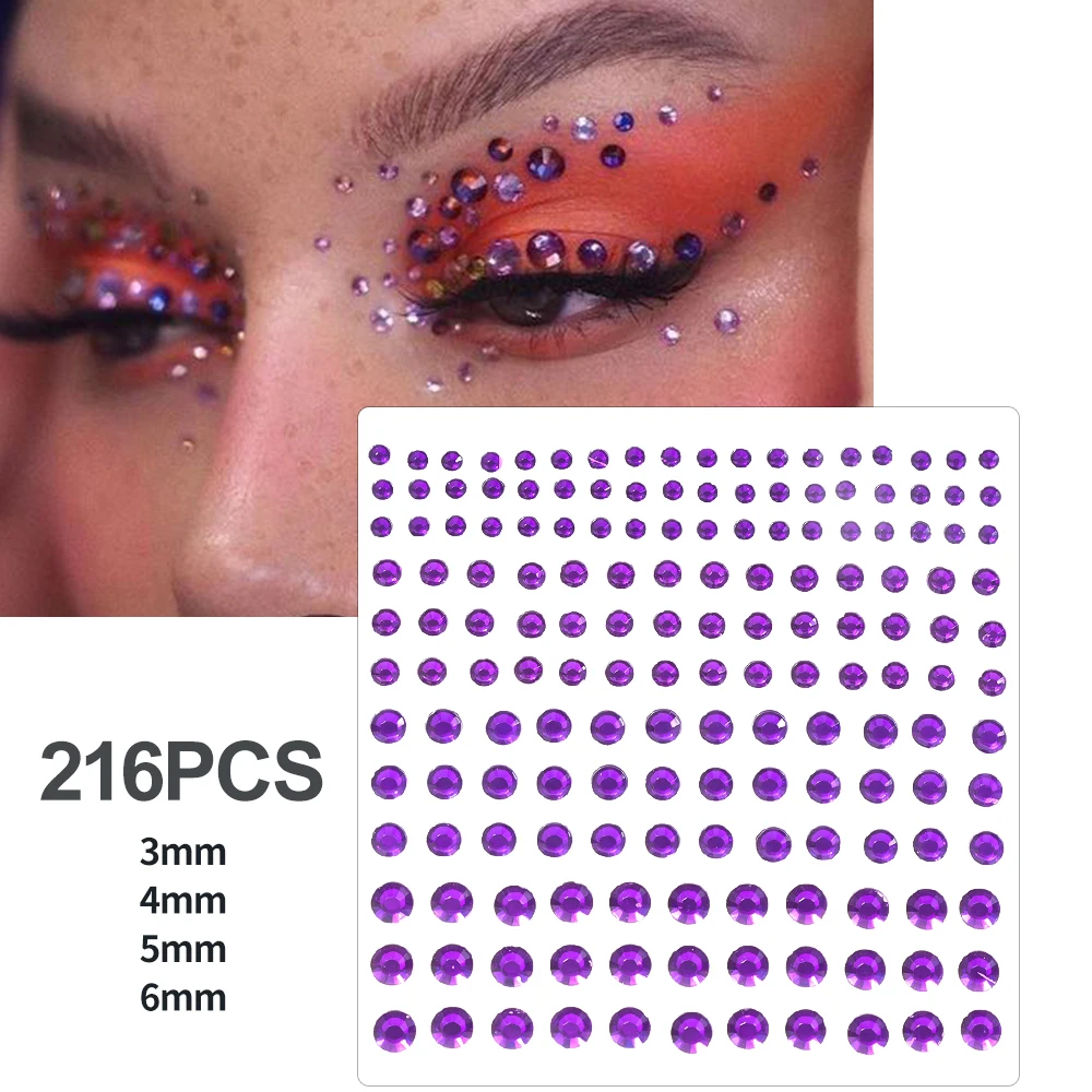 Sparkling Rhinestone Face Tattoo Stickers