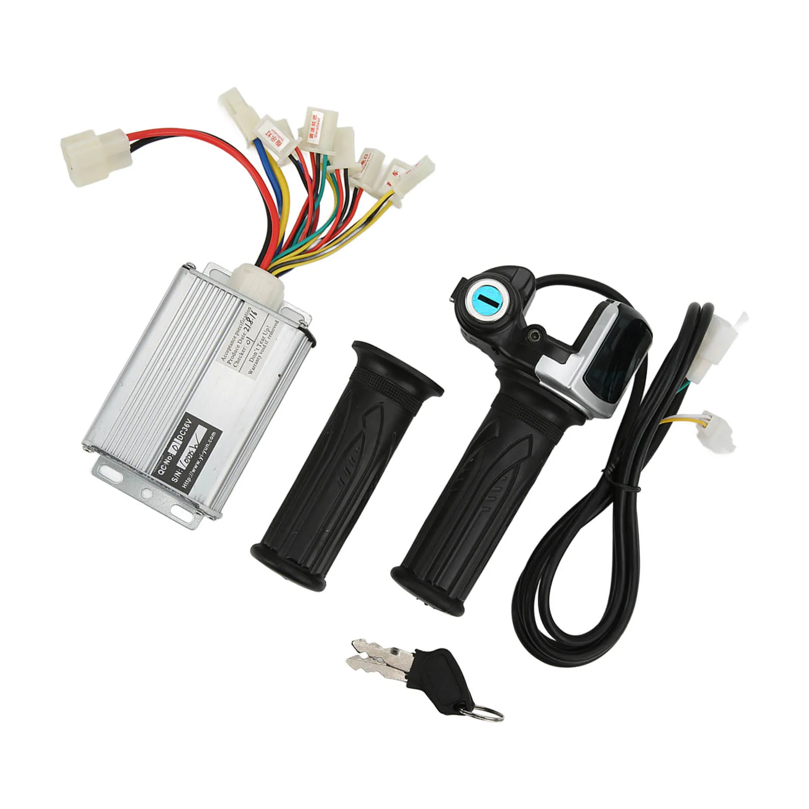 36V 1000W Motor Brushed Speed Controller with Locking Battery Display Throttle Grip for Mini Bike Throttle Grip motor speed controller