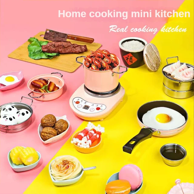 New Simulation Kitchen Toys Real Cooking Small Kitchen Utensils