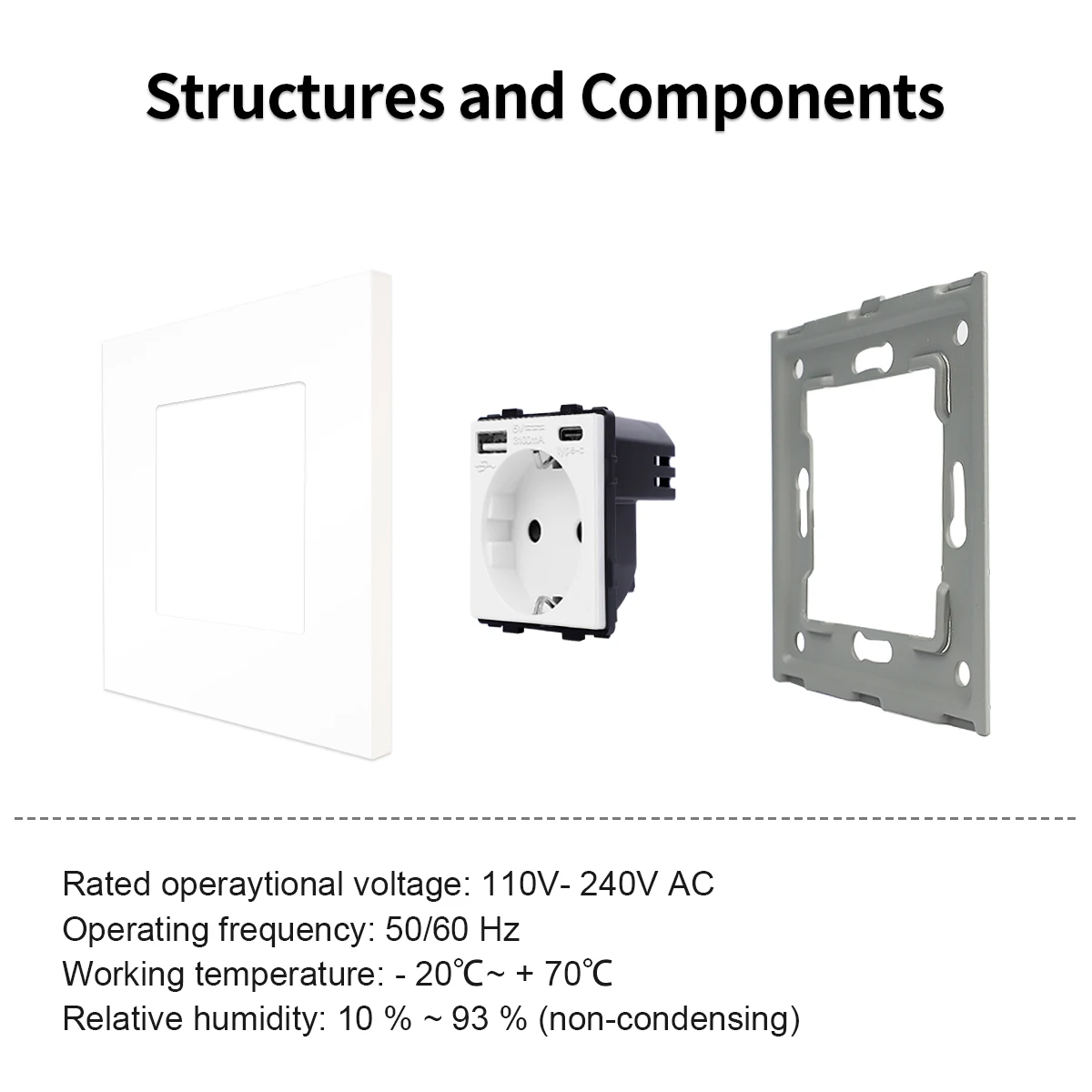 tomada de parede botao interruptor 16a ac 02