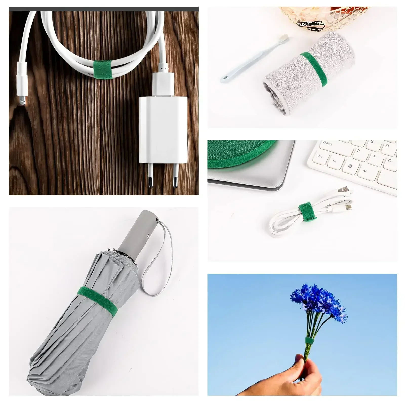 plant ties 3 Rolls Garden Twine Plant Ties Nylon Plant Bandage Garden Hook Loop Bamboo Cane Wrap Support Accessories