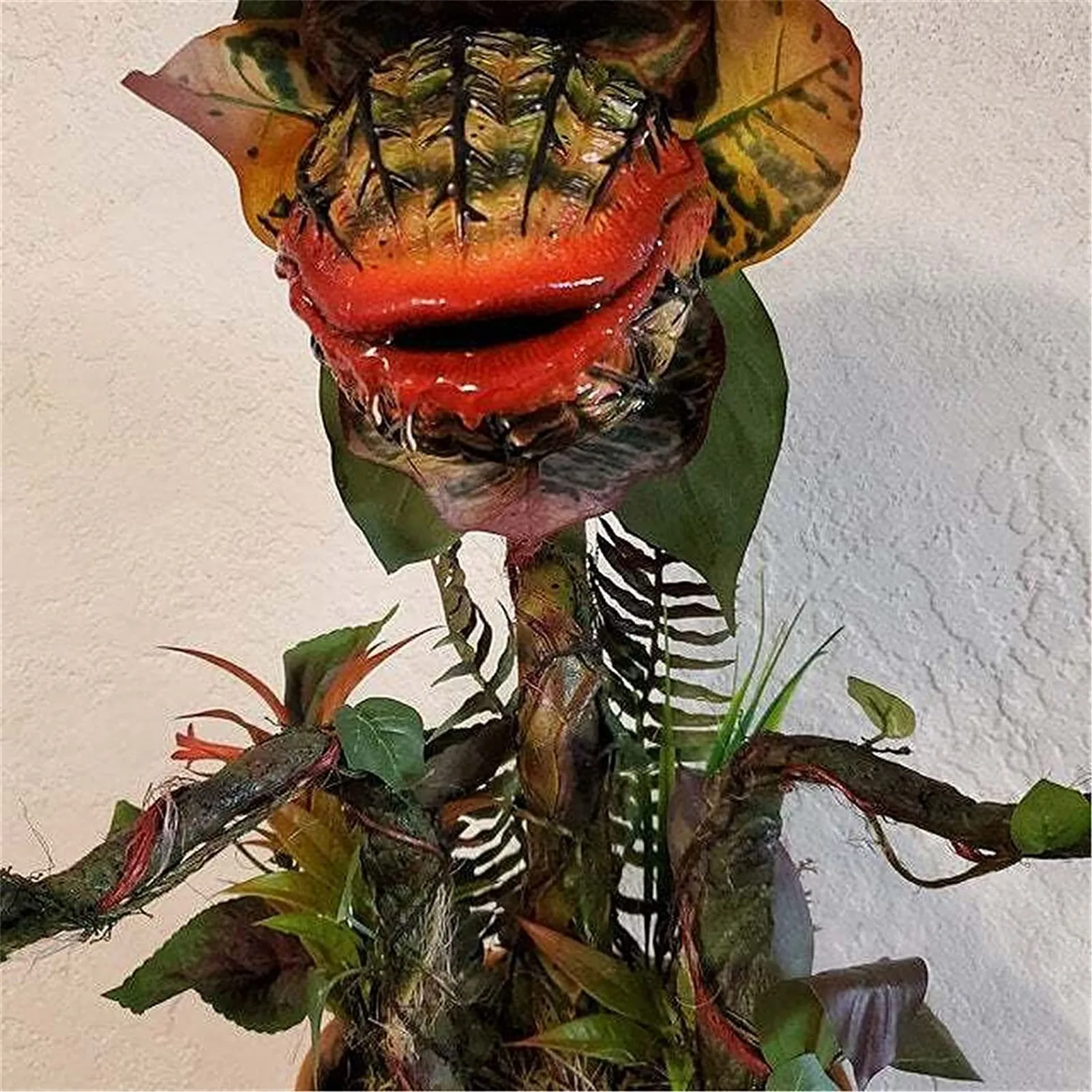 Halloween Piranha Flower Movie Prop Yard Resin Ornaments Little Shop Of Horrors Decoration Jardineria Decoracion #WO