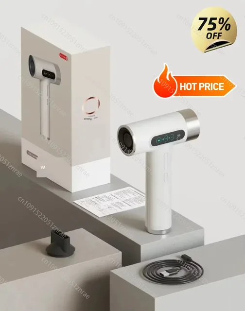 New Super Portable USB Charging Wireless Hair Dryer 100000RPM High Wind Power Wireless Cold/Hot Air Styling Tools 2600mAh Type-C