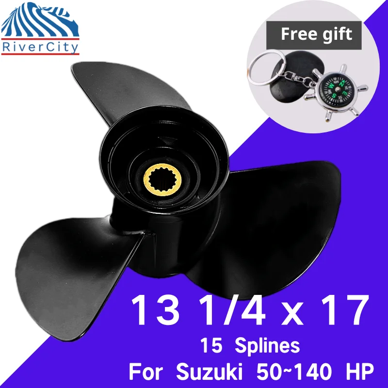 RiverCity Outboard Propeller For SUZUKI 60hp 70hp 90hp 100hp 115hp