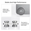 4 Wheel Trolley Assembly Trolley Roller Stable Welding for 1-5/8" Wide and All 1-5/8" or Taller Strut Channel 5