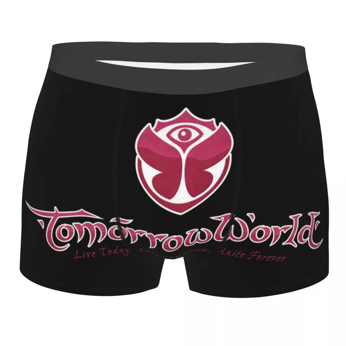 

Custom Tomorrowland Logo Underwear Men Stretch Music Festival Boxer Briefs Shorts Panties Soft Underpants For Homme