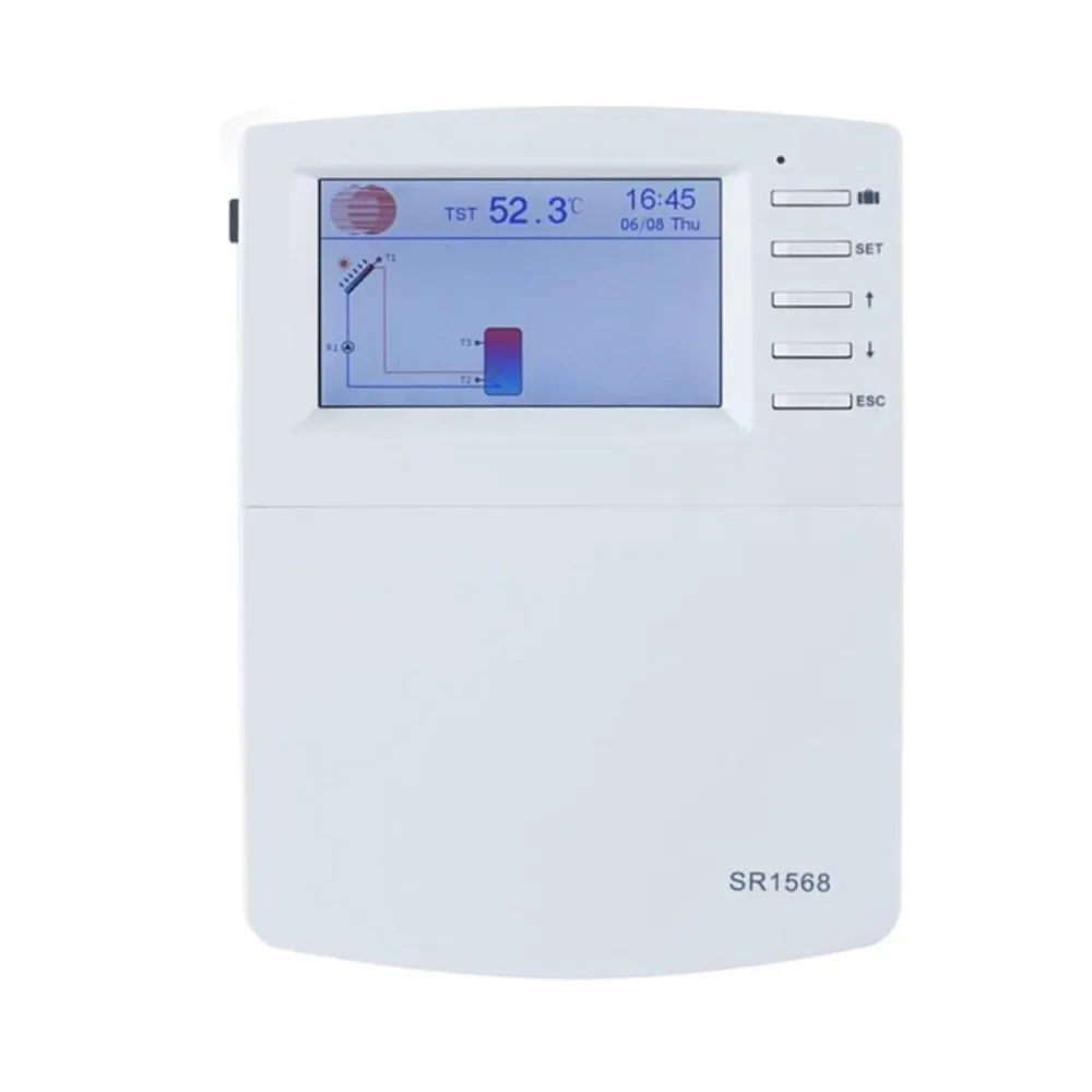 NewHotWaterCirculationIntelligentSolarControllerThermalEnergySR1568PreheatHeating